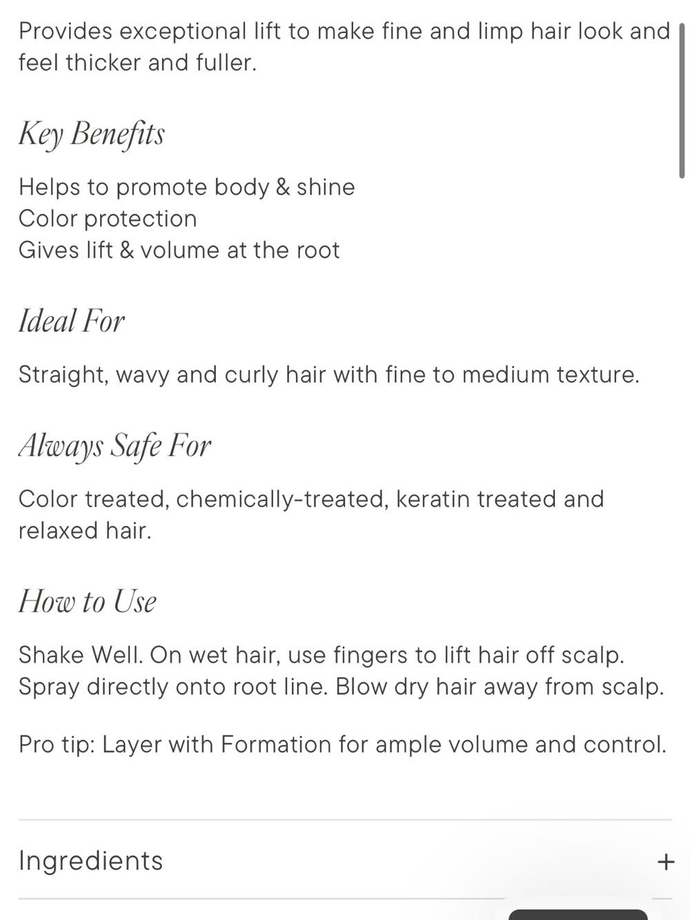 Eufora Boost Root Lifting Spray - Picture 5 of 6